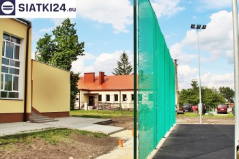 Siatki Skwierzyna - Zielone siatki ze sznurka na ogrodzeniu boiska orlika dla terenów Skwierzyny